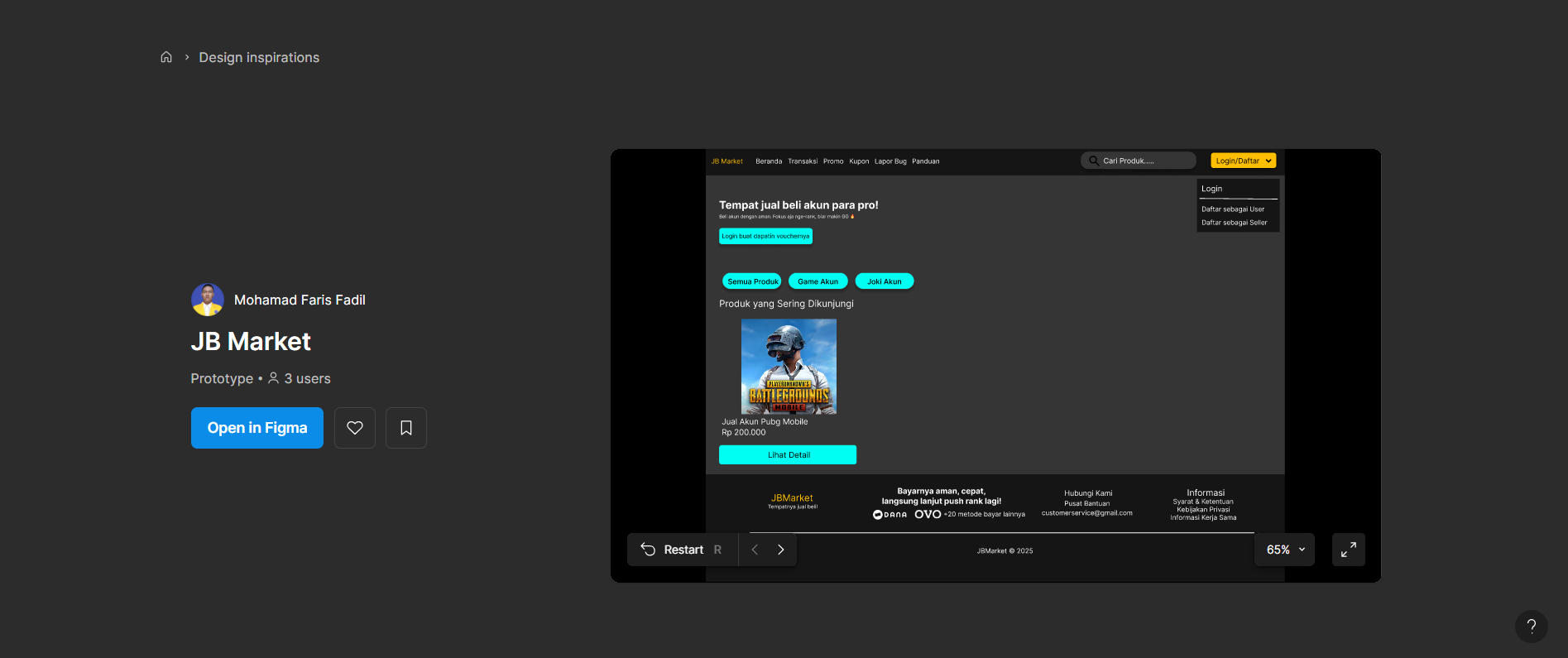 Design Figma JB Market